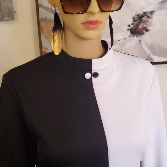 Black/White Dress size Medium, NEW WITHOUT TAGS - Picture 6 of 8